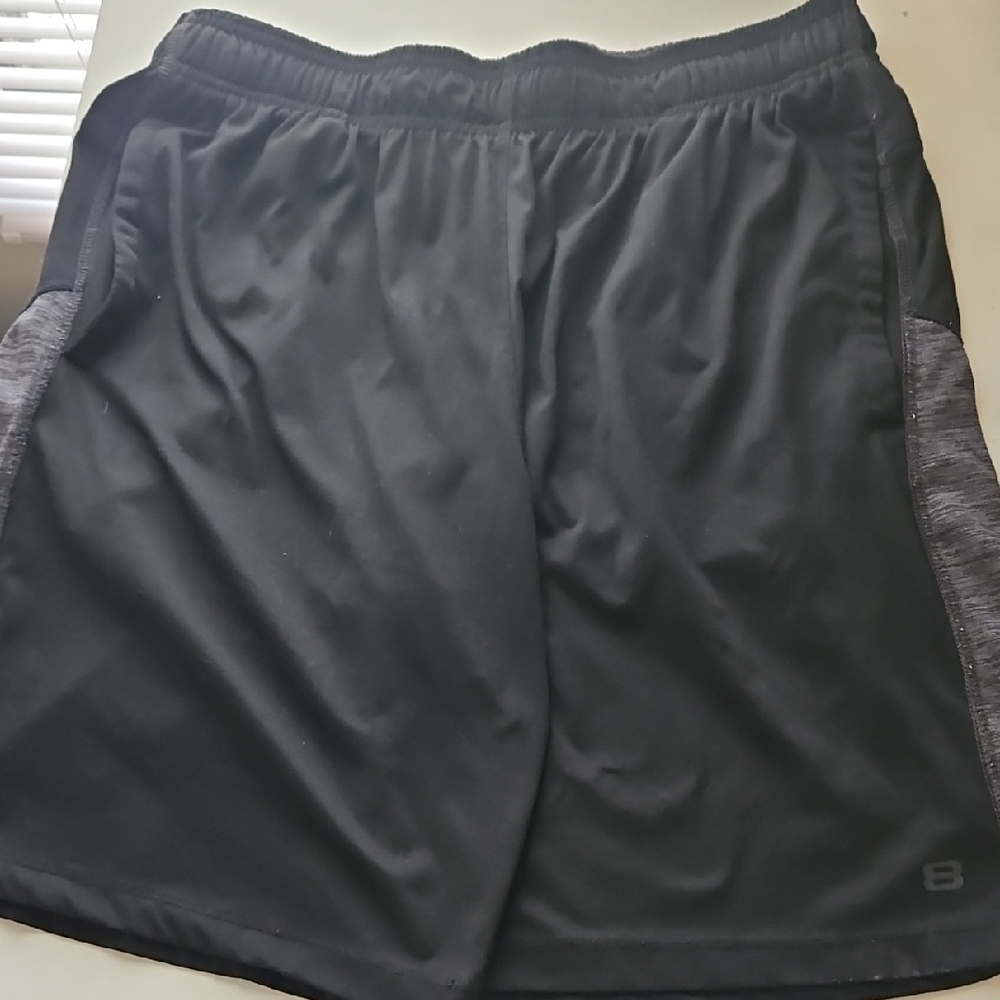 Layer 8 Black and Gray Athletic Men's Shorts